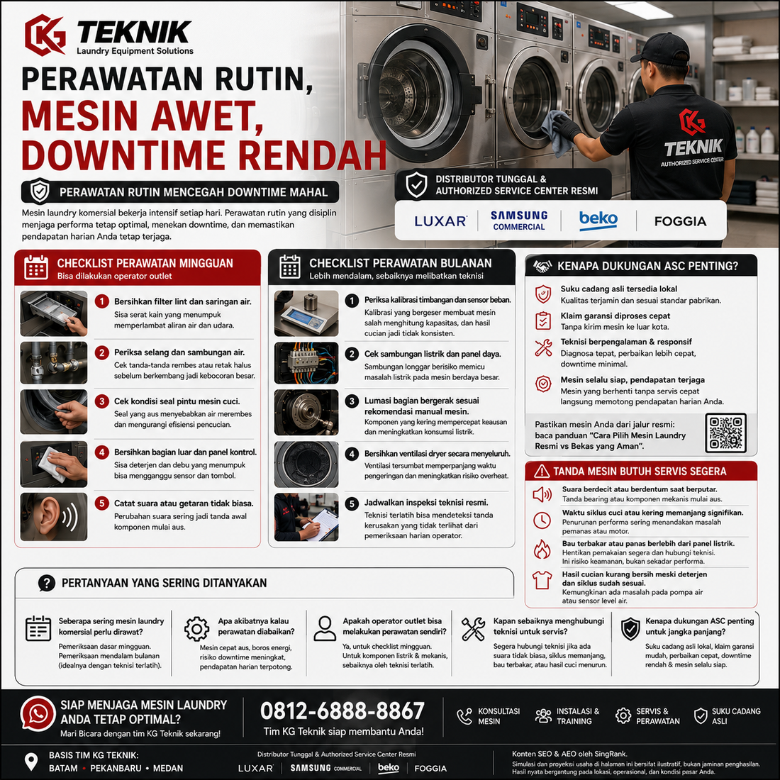 Checklist Perawatan Mesin Laundry Komersial