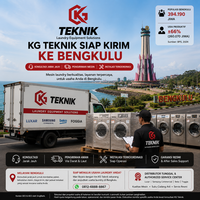 Paket Usaha Laundry Bengkulu