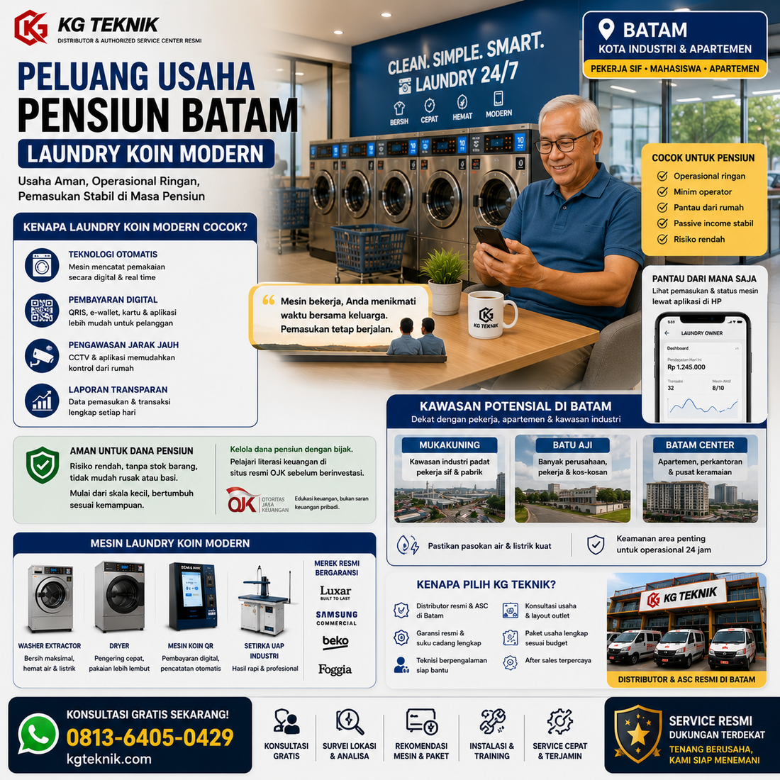 Peluang Usaha Pensiun Batam: Laundry Koin Modern
