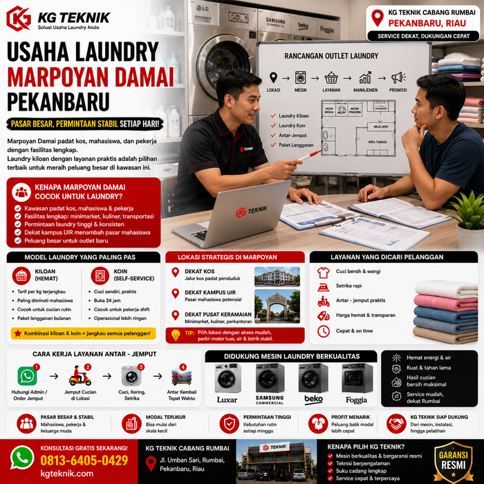 Usaha Laundry Marpoyan Damai Pekanbaru: