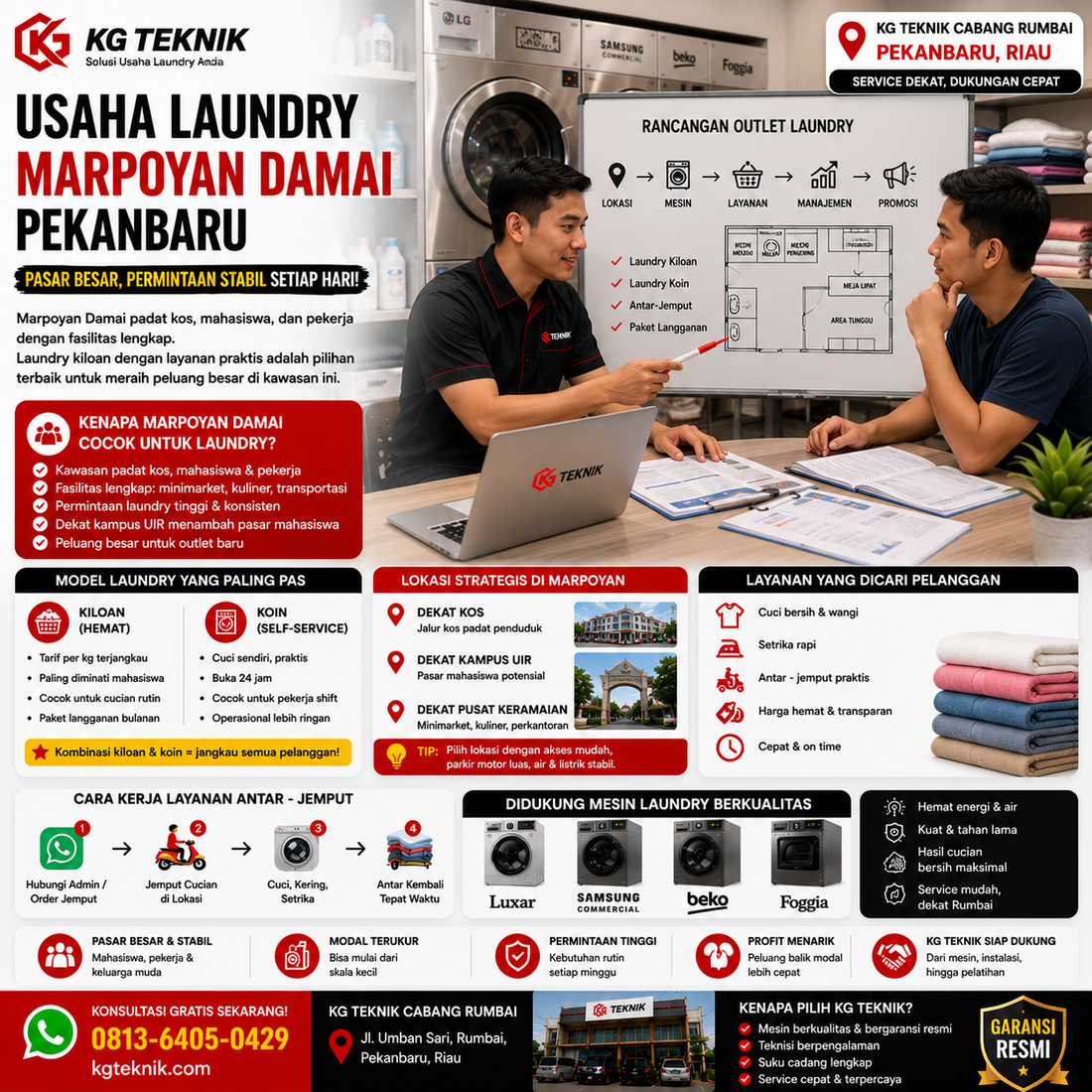 Usaha Laundry Marpoyan Damai Pekanbaru: